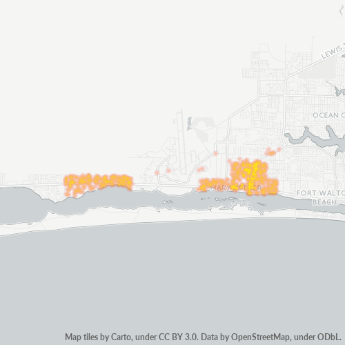 32569 Business Density Heatmap