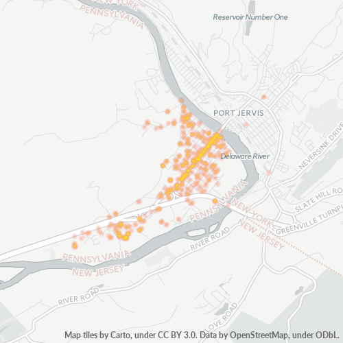 18336 Business Density Heatmap