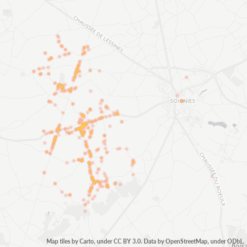 Heatmap voor postcode 7063