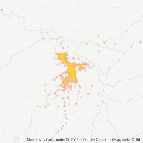 Mappa di calore per cap 95041