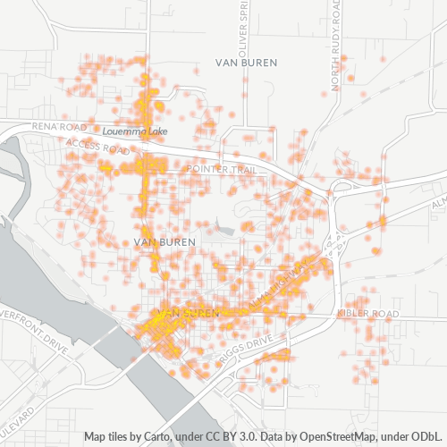 72956 Business Density Heatmap