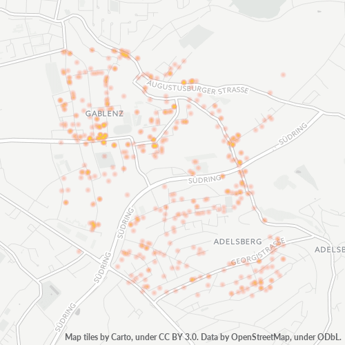 09127 Standortdichte-Heatmap