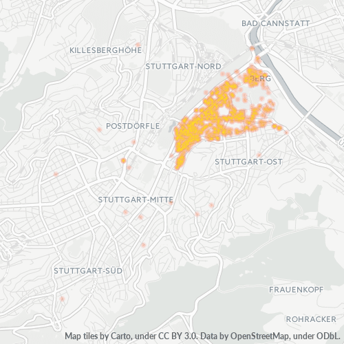 70190 Standortdichte-Heatmap