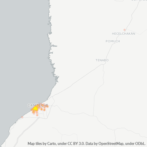 24040 Mapa de calor de densidad empresarial