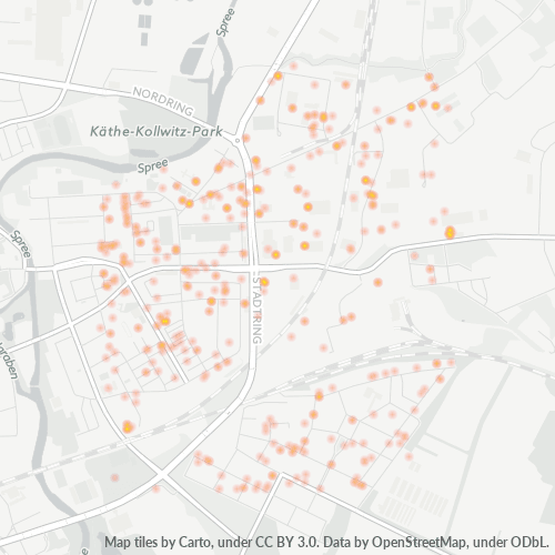 Heatmap für plz 03042