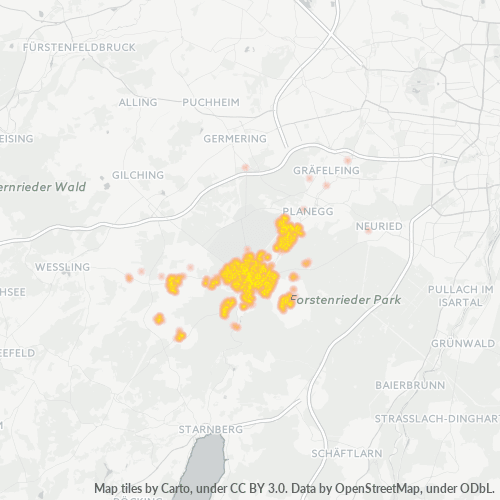 82131 Standortdichte-Heatmap