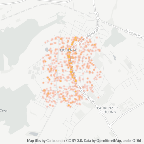 Heatmap für plz 82223