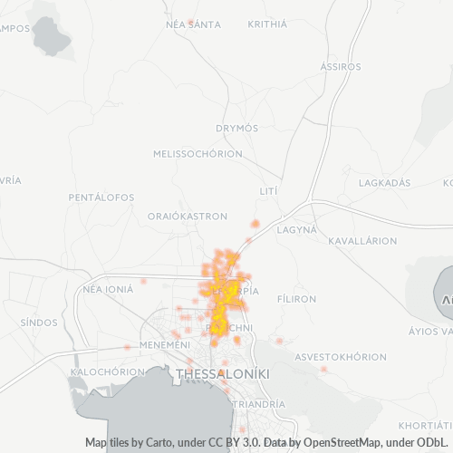 564 29 Χάρτης θερμότητας πυκνότητας επιχείρησης