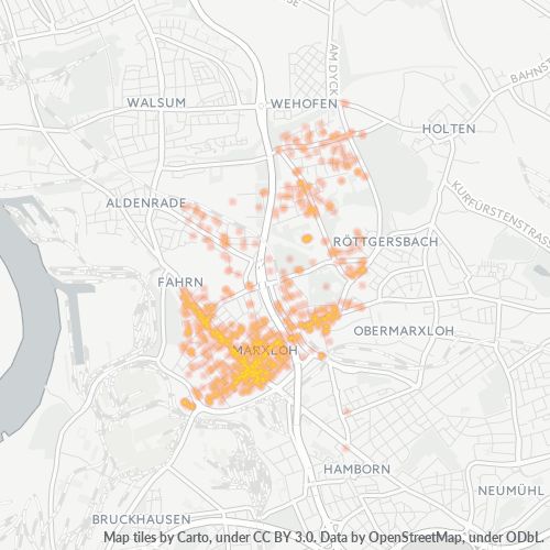 47169 Standortdichte-Heatmap