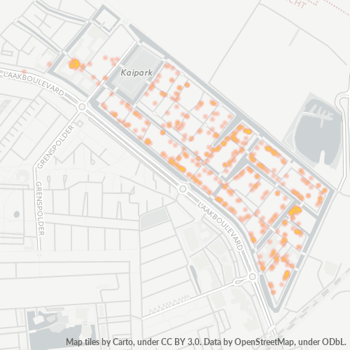 Heatmap voor postcode 3826