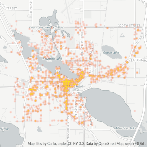 56007 Business Density Heatmap