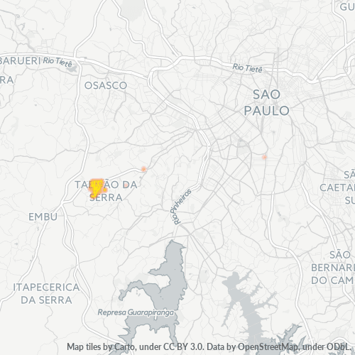 06787-000 Mapa de calor de densidad empresarial