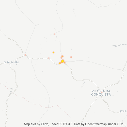 46100-000 Heatmap de Densidade da Empresa