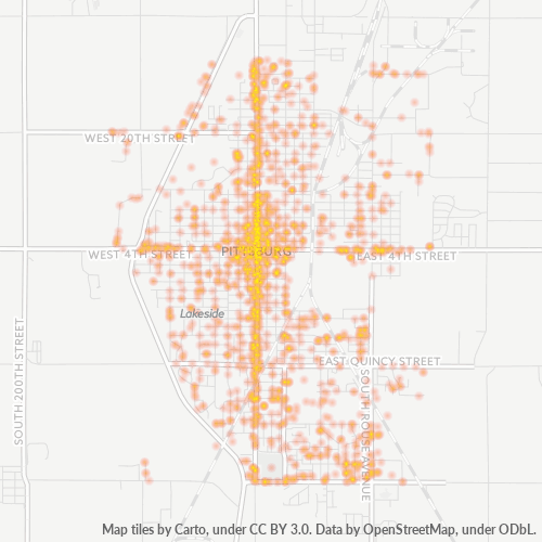 66762 Business Density Heatmap