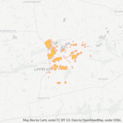 Heatmap für plz 59558