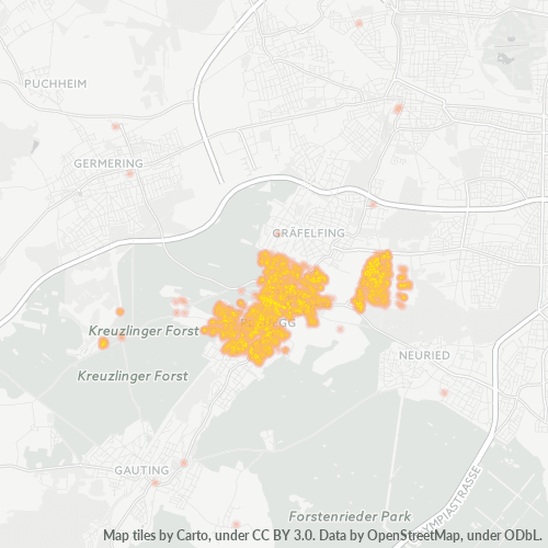 82152 Standortdichte-Heatmap