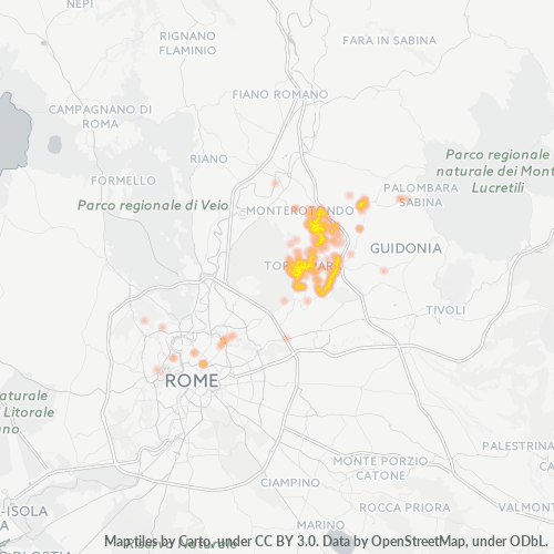 Mappa di calore per cap 00013