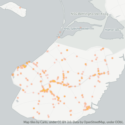 Heatmap für plz 25845