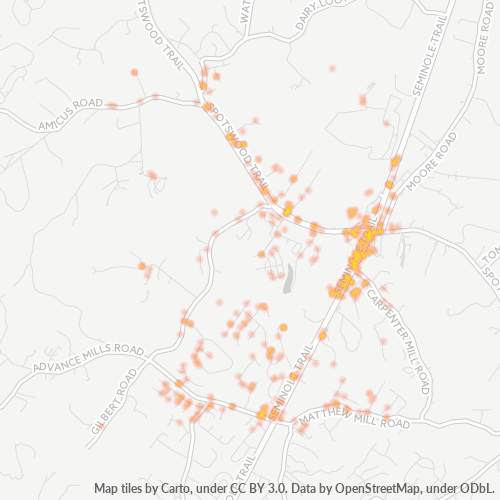 22968 Business Density Heatmap