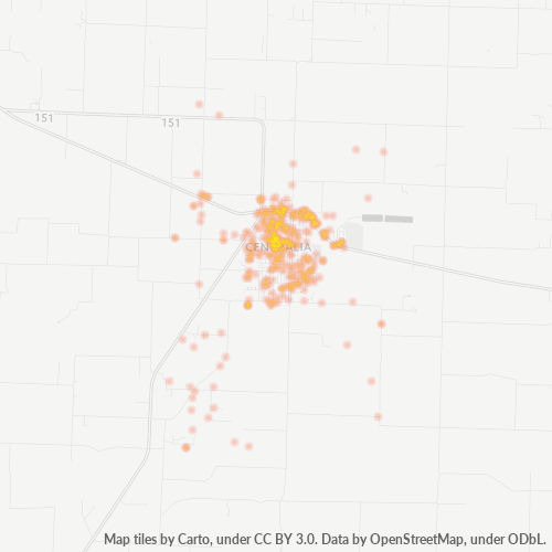 65240 Business Density Heatmap