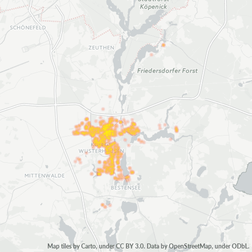 15711 Standortdichte-Heatmap