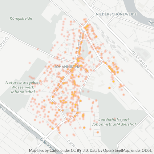 Heatmap für plz 12487