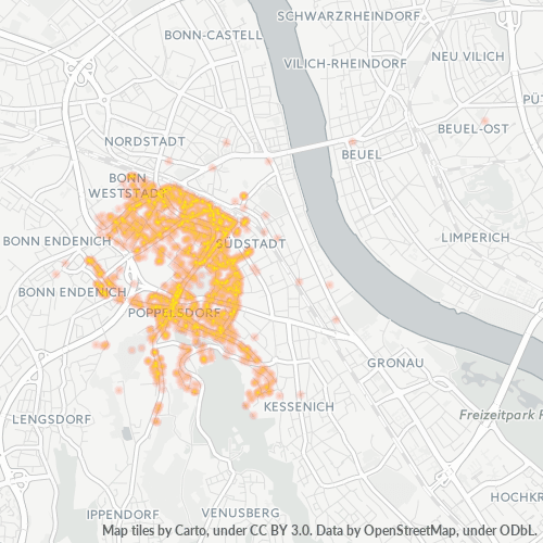 53115 Standortdichte-Heatmap