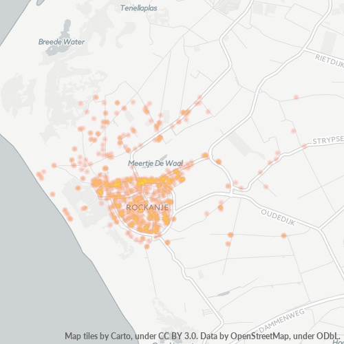 Heatmap voor postcode 3235