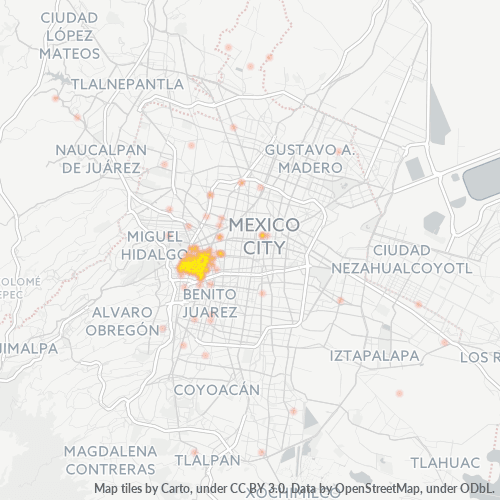 06170 Mapa de calor de densidad empresarial