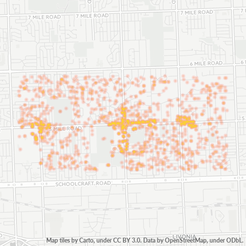 48154 Business Density Heatmap