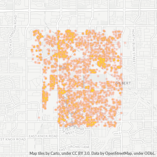 85233 Business Density Heatmap