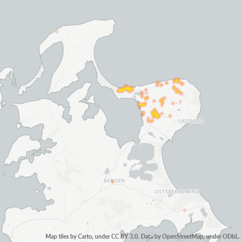 Heatmap für plz 18551