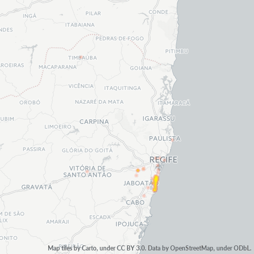 54400-000 Mapa de calor de densidad empresarial