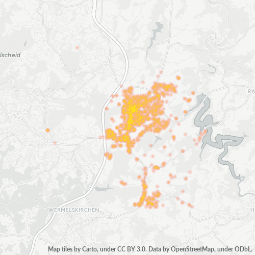 42897 Standortdichte-Heatmap