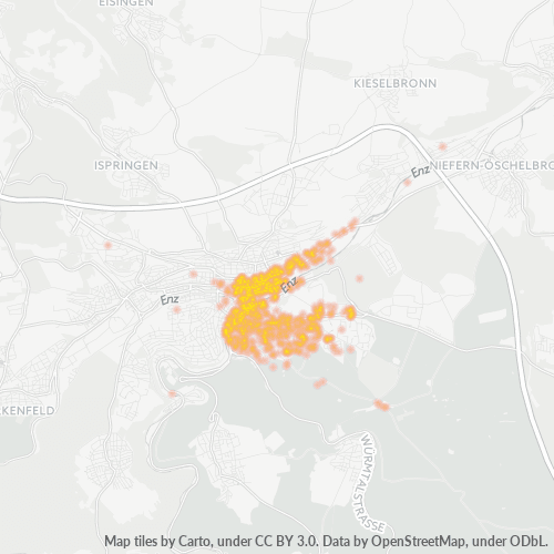 Heatmap für plz 75175