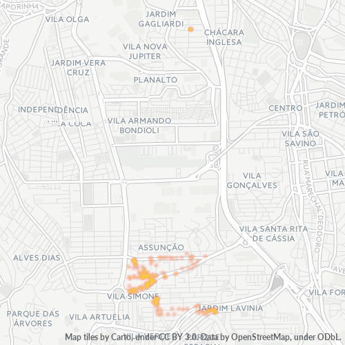 09812-000 Heatmap de Densidade da Empresa