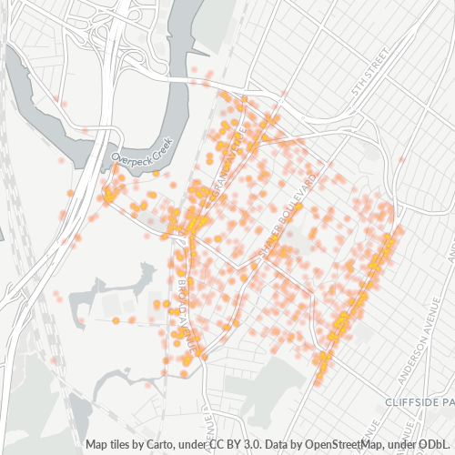 07657 Business Density Heatmap