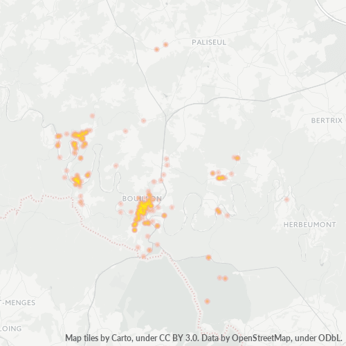 Heatmap voor postcode 6830