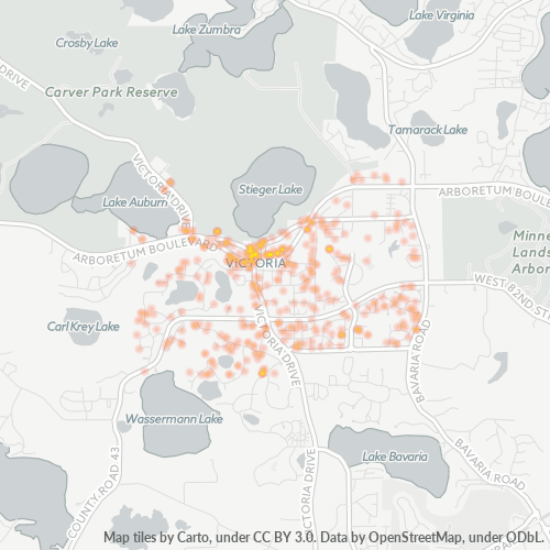 55386 Business Density Heatmap