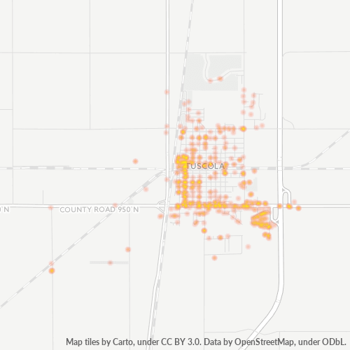 61953 Business Density Heatmap