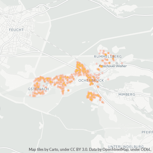 Heatmap für plz 90592