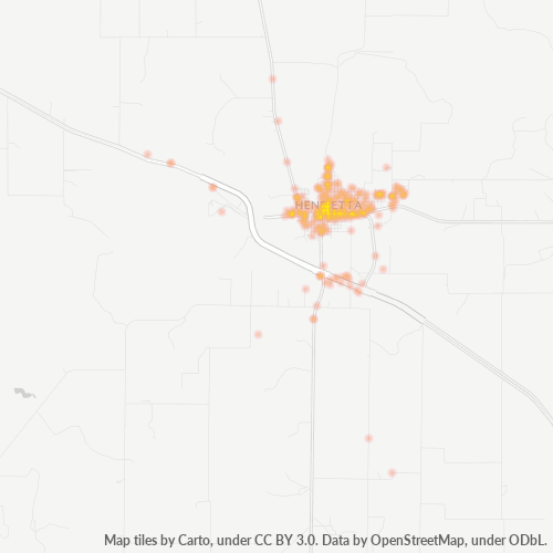 76365 Business Density Heatmap