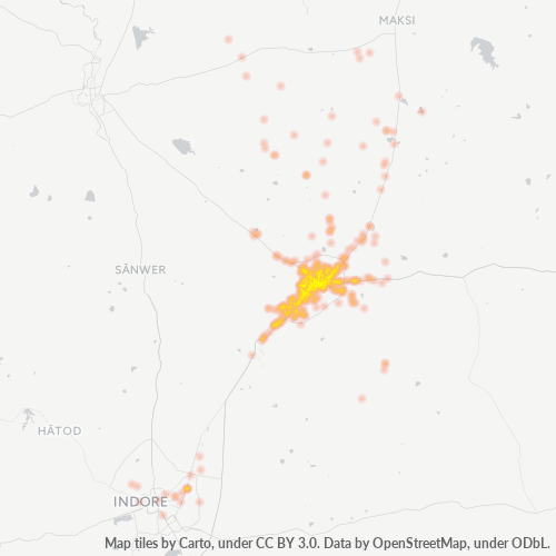 455001 Business Density Heatmap