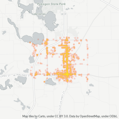 46703 Business Density Heatmap