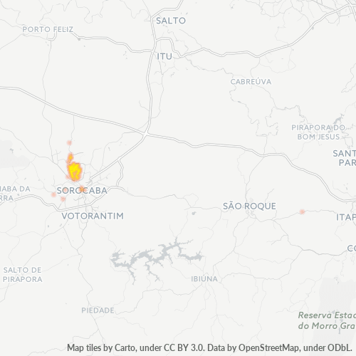 18076-000 Heatmap de Densidade da Empresa
