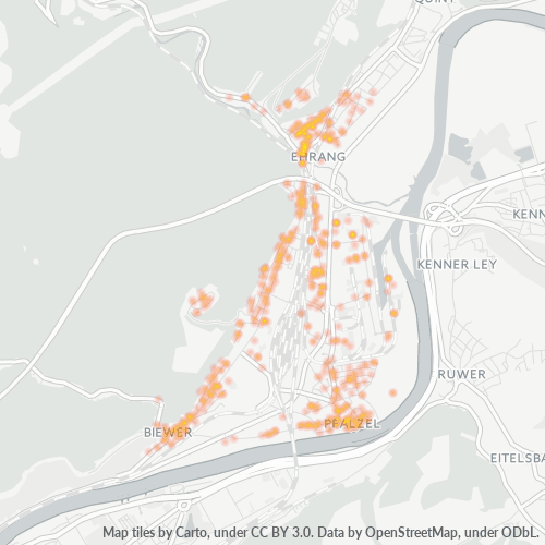 Heatmap für plz 54293