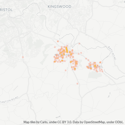 BS31 Business Density Heatmap