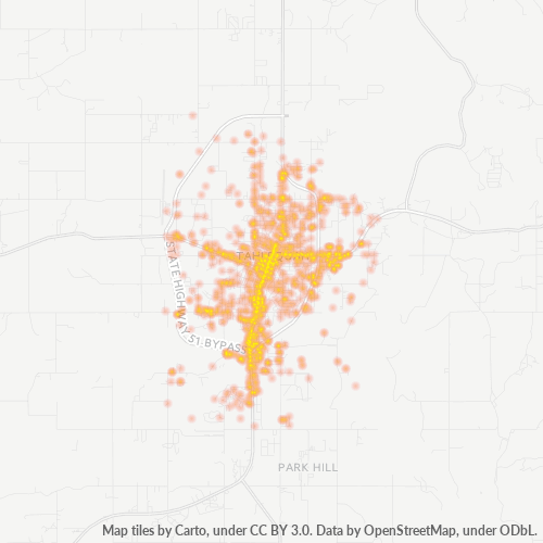 74464 Business Density Heatmap