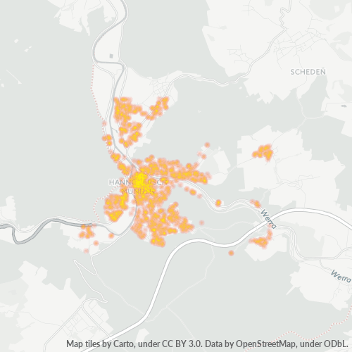 Heatmap für plz 34346