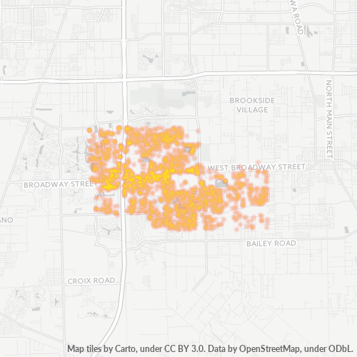 77584 Business Density Heatmap